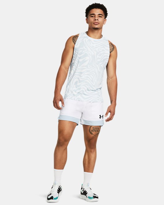 Men's UA Baseline 5" Shorts in White image number 2